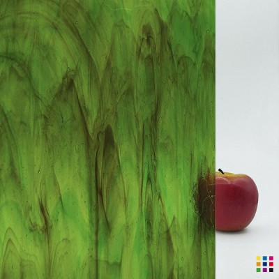 W Streaky 59-LL marron foncé et vert 27x27cm