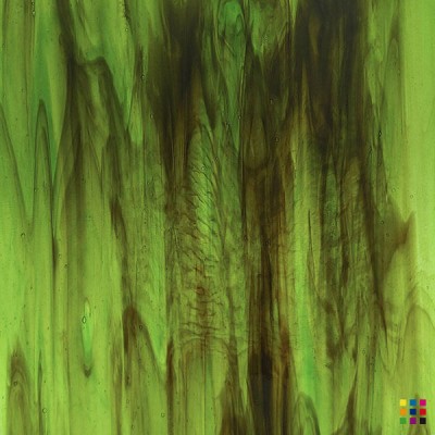 W Streaky 59-LL dark brown and green 27x27cm