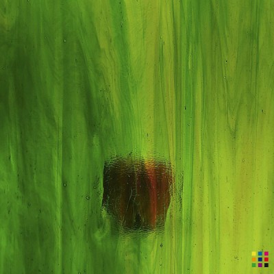 W Streaky 112-LL dark green and dark amber 27x27cm