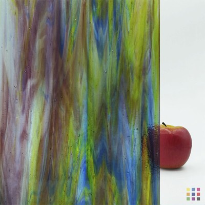 W Streaky 238-NLL dark purple, dark blue and greenish yellow 27x27cm