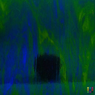 W Streaky 243-LL azul oscuro y verde amarillento 27x27cm