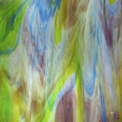 W Streaky 238-NLL dark purple, dark blue and greenish yellow 27x27cm