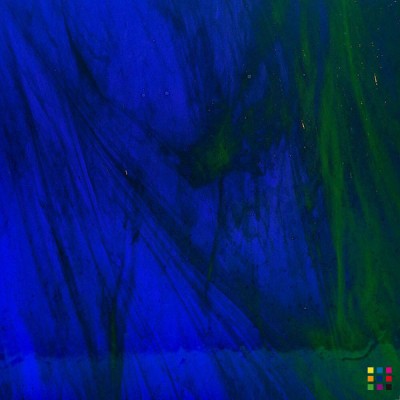 W Streaky 243-LL azul oscuro y verde amarillento 27x27cm