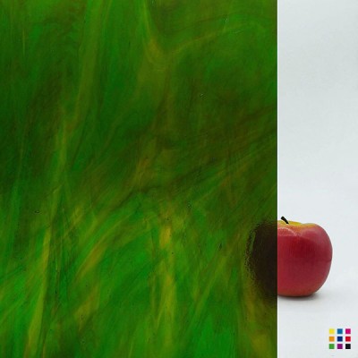 W Streaky 245-LL medium amber and green 27x27cm