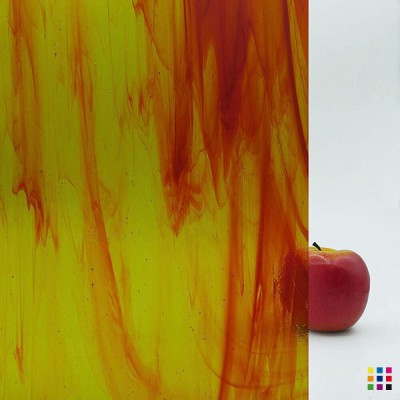 W Streaky 831-LL red and yellow 27x27cm