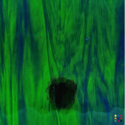 W Streaky 702-LL vert moyen et bleu foncé "Mystic" 27x27cm