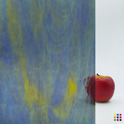 W Streaky 705-LL violet and medium amber "Mystic" 27x27cm