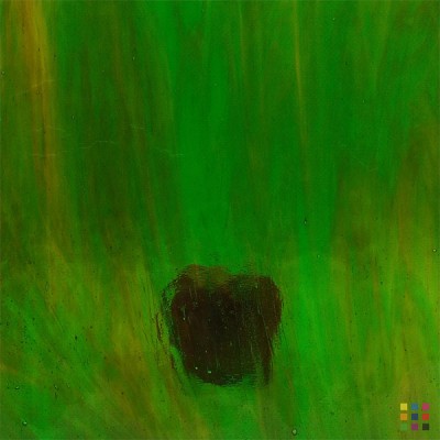 W Streaky 709-LL green and amber "Mystic" 27x27cm