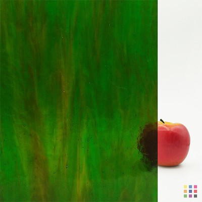 W Streaky 709-LL green and amber "Mystic" 27x27cm