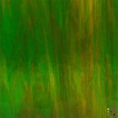 W Streaky 709-LL vert et ambre "Mystic" 27x27cm