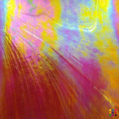 W Wisspy WO-29 IRID rouge foncé iridescent 27x27cm