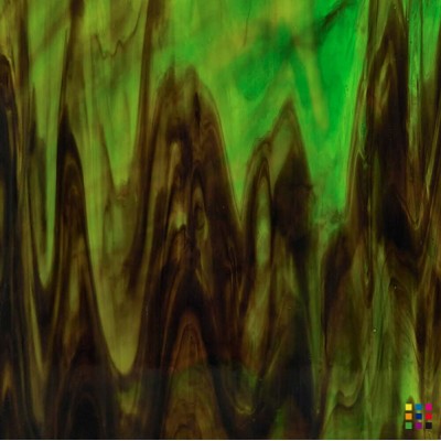 W Wisspy WO-59 marrón oscuro y verde 27x27cm