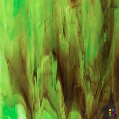 W Wisspy WO-59 marrón oscuro y verde 27x27cm