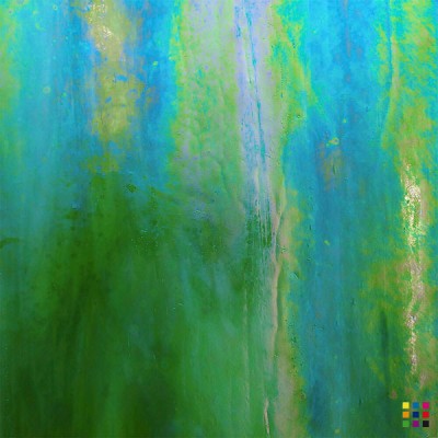 W Wisspy WO-191 IRID vert moyen iridescent 27x27 cm