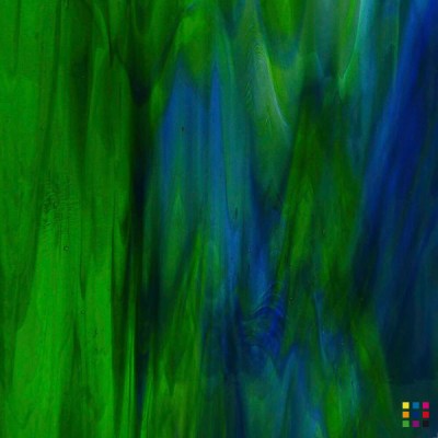 W Wisspy WO-197 bleu foncé et vert moyen 27x27cm