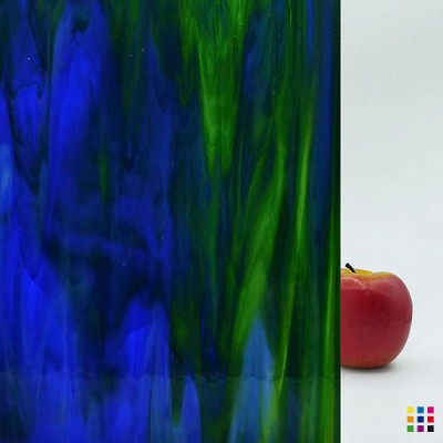 W Wisspy WO-330 verde amarillento y aul 27x27cm