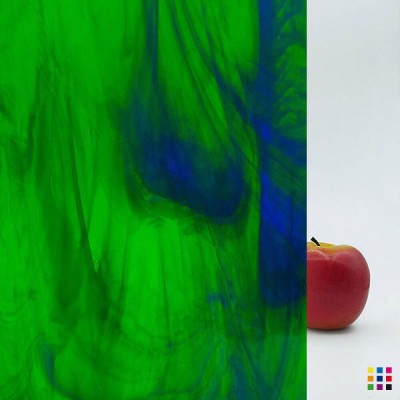 W Wisspy WO-702 medium green and dark blue "Mystic" 27x27cm