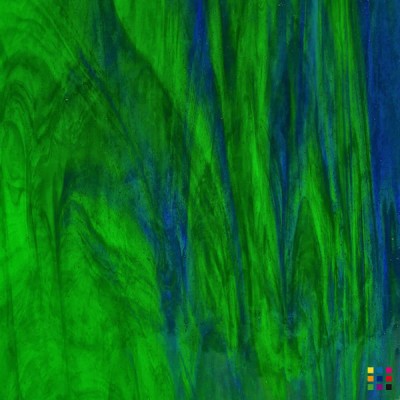 W Wisspy WO-702 medium green and dark blue "Mystic" 27x27cm