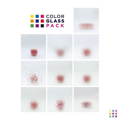 Wissmach "Clear Texture" glass pack (10 small sheets)