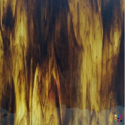 W Wisspy WO-706 light amber and brown "Mystic" 27x27cm