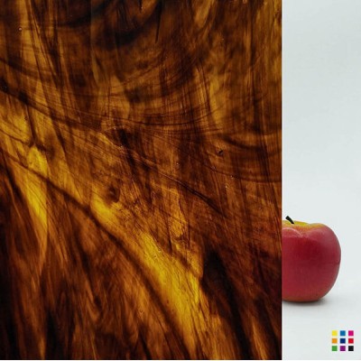 W Wisspy WO-706 light amber and brown "Mystic" 27x27cm