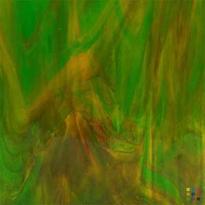 W Wisspy WO-709 vert et ambre "Mystic" 27x27cm