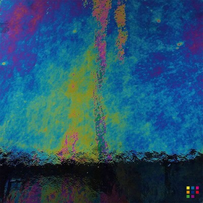 W Opalescent DR BLACK IRID noir opaque iridescent 27x27cm