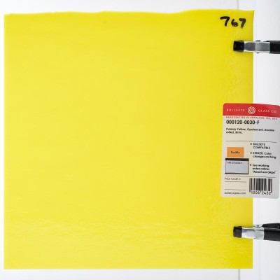 B Opalescent 0120-30 canary yellow 20x25cm Striker* B Opalescent 0120-30 canary yellow 20x25cm Striker*