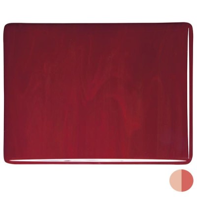 B Opalescent 0224-30 deep red 20x25cm Striker*