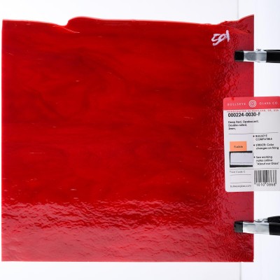 B Opalescent 0224-30 rouge foncé 20x25cm Striker*