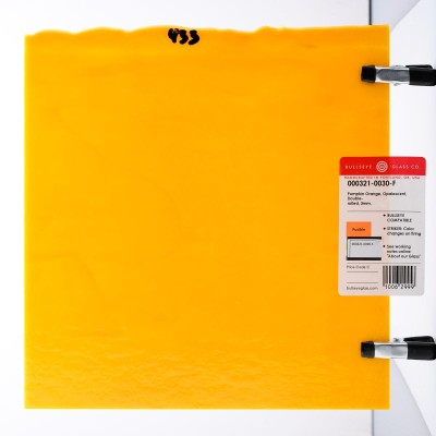 B Opalescent 0321-30 pumpkin orange 20x25cm Striker*