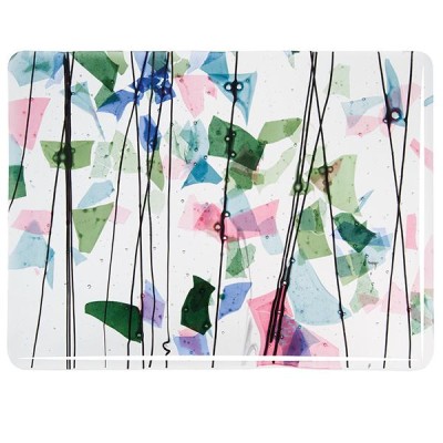 B Fracture  Streamers 4110-00 blue, green, aqua and pink 20x25cm