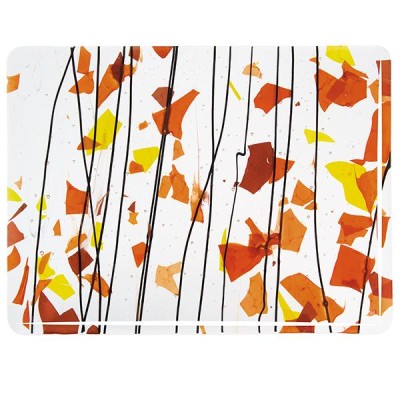 B Fracture  Streamers 4111-00 orange, jaune et rouge 20x25 cm