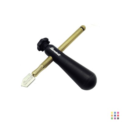 Transverse handle for Silberschnitt oil glass cutters