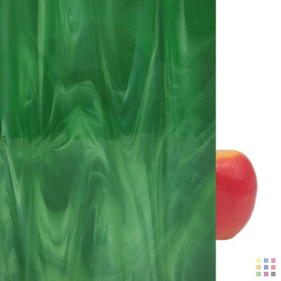 OS Opalescent 327-6S-F dark green 20x30cm