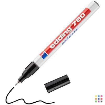 Rotulador con laca Edding 780 negro