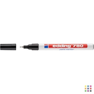 Rotulador con laca Edding 780 negro