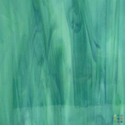 OS Opalescent 623-7S-F vert foncé et bleu 20x30cm