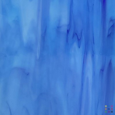 OS Opalescent 633-7S-F bleu ciel et bleu foncé 20x30cm