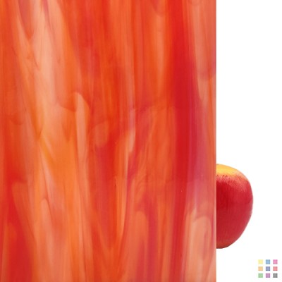 OS Opalescent 675-5S-F rouge et orange 20x30cm OS Opalescent 675-5S-F rouge et orange 20x30cm