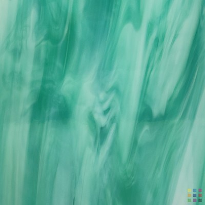 OS Opalescent 823-72S-F teal green 20x30cm