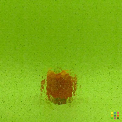 Antik cathedral 4-2 medium yellowish green 26x26cm