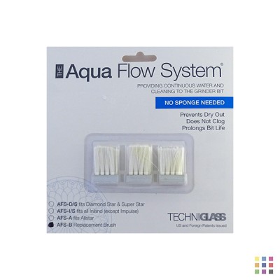 Kit de 3 cepillos "Aquaflow" para pulidoras The Grinder