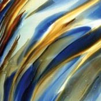 L Streaky S20 orange sélénium, bleu opaque et blanc opaque sur clair
