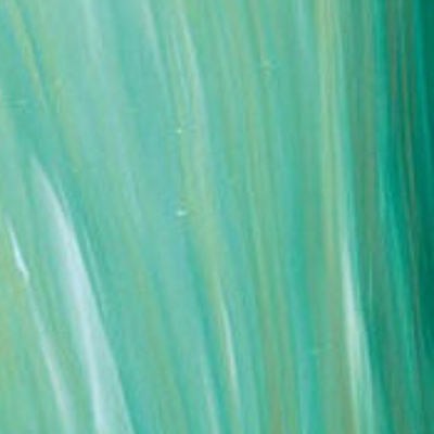 L Streaky S46 aguamarina y blanco opaco sobre incoloro