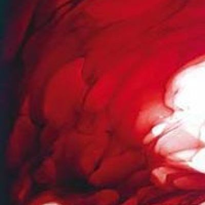 L Streaky S54 red and opaque white on clear