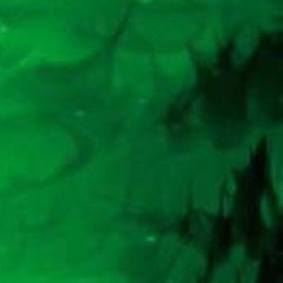 L Streaky S58 green and opaque white on clear