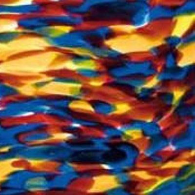 L Streaky S244 blue, red and selenium yellow on clear