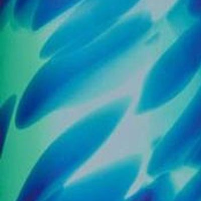 L Streaky S258 azul sobre turquesa