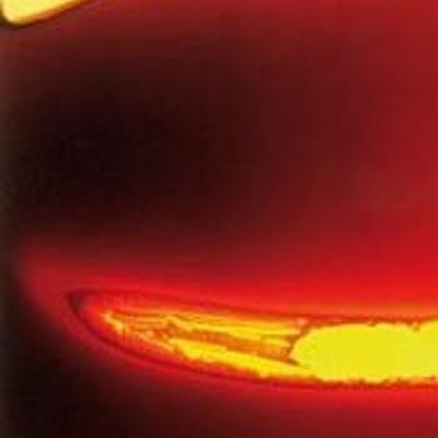 L Streaky V159 red on yellow, variegated